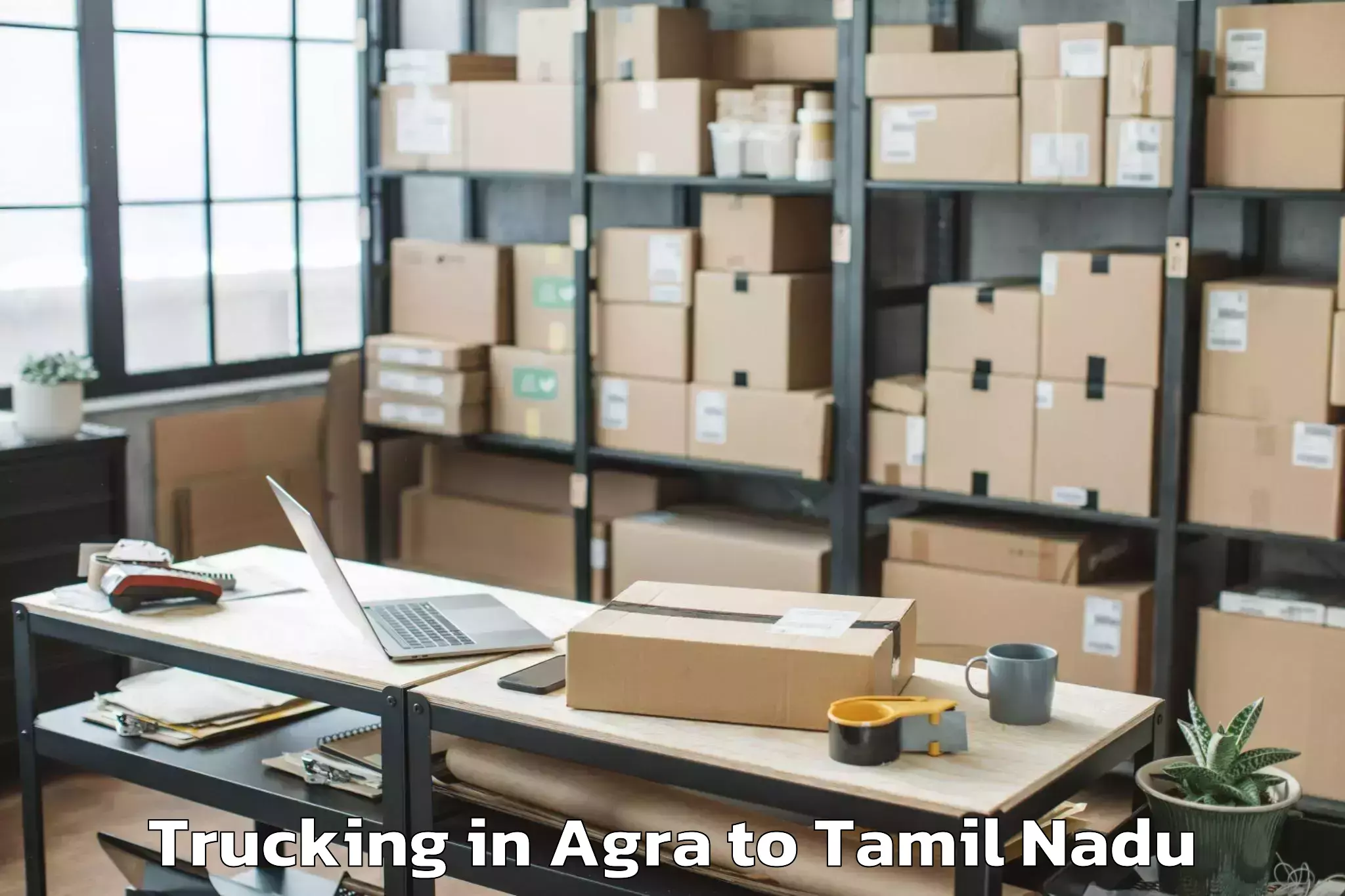 Trusted Agra to Manappakkam Trucking